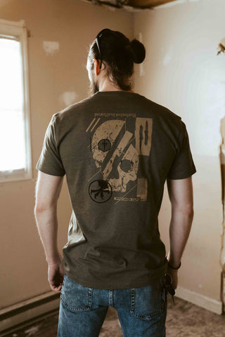 Cross Section Skull Unisex Crew Neck T-Shirt